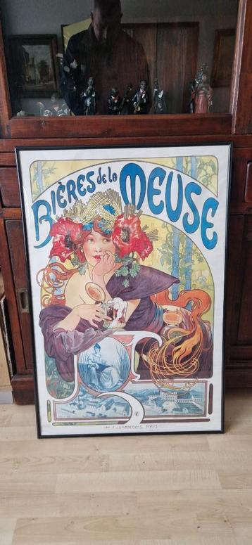 Mooie ingelijste poster Bar Le Duc 90x 60 cm beschikbaar voor biedingen