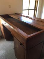 Eiken bureau met inschuifbaar bovenblad, Ophalen, Gebruikt, Bureau