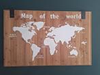Wanddecoratie: map of the world., Huis en Inrichting, Ophalen of Verzenden, Zo goed als nieuw