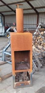 Cortentstaal tuinhaard/BBQ, Ophalen, Gebruikt