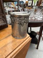 Wijnkoeler champagnekoeler tin versierd met druiven, Antiek en Kunst, Ophalen