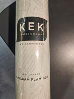 KEK Amsterdam Tangram Flamingo Behang - 5 Rollen Nieuw, Ophalen of Verzenden, Minder dan 10 m², Roze