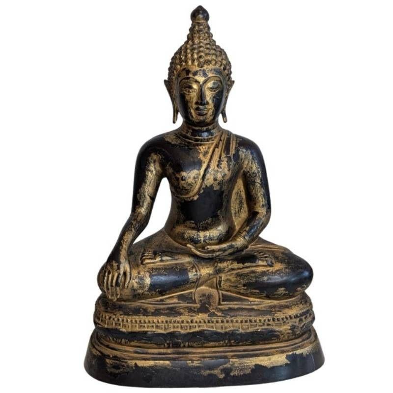 Bronzen Mandalay stijl Boeddhabeeld van Siddhartha Gautama, Ophalen of Verzenden, Gebruikt