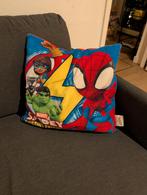 Spiderman Kussen - 37x37cm - Duokleur, Huis en Inrichting, Ophalen of Verzenden, Nieuw, Rood, Vierkant