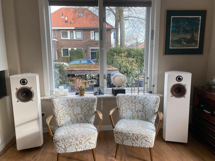 luidsprekers berken multiplex Philips AD9710/M1 + AG9015, Audio, Tv en Foto, Luidsprekers, Zo goed als nieuw, Front, Rear of Stereo speakers