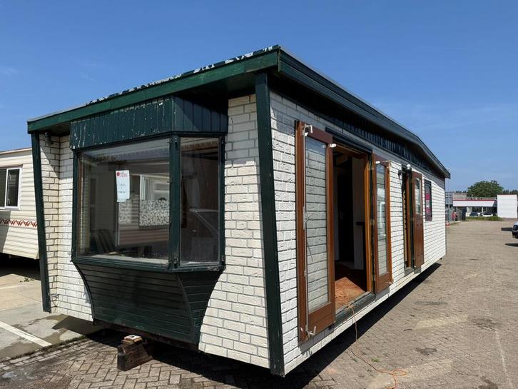 Stacaravan 10,5x3,65m - Dubbel glas, geïsoleerd, opknapper, Caravans en Kamperen, Stacaravans, tot en met 4, Ophalen