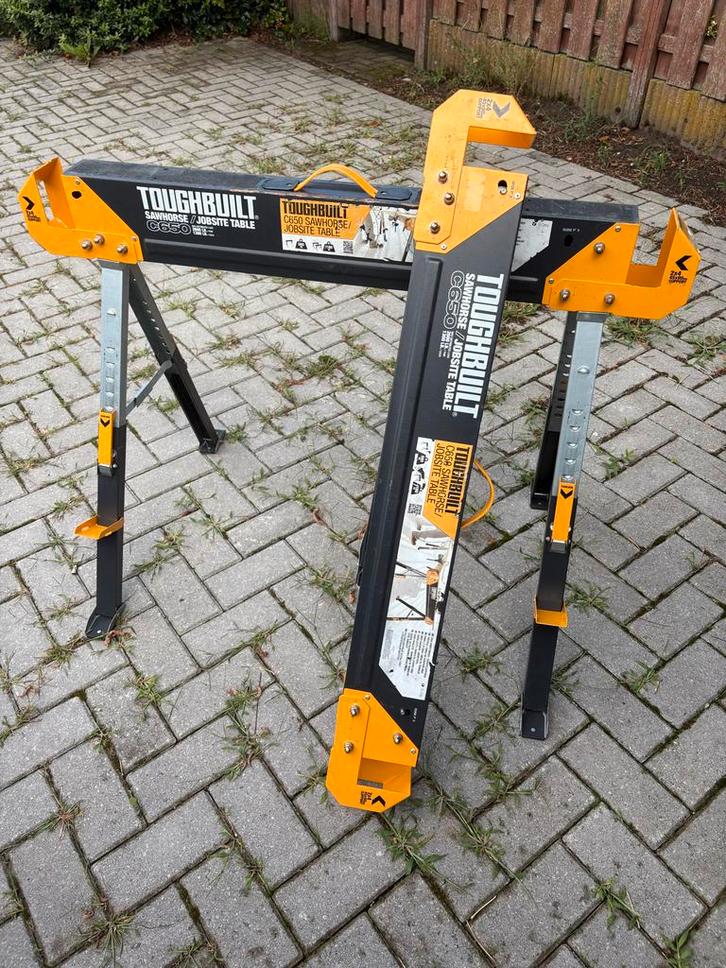 ToughBuilt C650 Zaagbok / Werktafel, Doe-het-zelf en Verbouw, Werkbanken, Zo goed als nieuw, 70 tot 120 cm, Inklapbaar, Ophalen