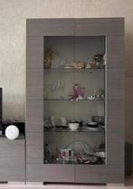Vitrine kast glazen deuren, Huis en Inrichting, Kasten | Vitrinekasten, Ophalen, Zo goed als nieuw, 25 tot 50 cm, 50 tot 100 cm