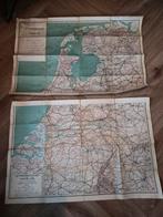 Oude Automobielkaart van Nederland - 1912, Gelezen, J.A. Boom, Ophalen of Verzenden, Landkaart