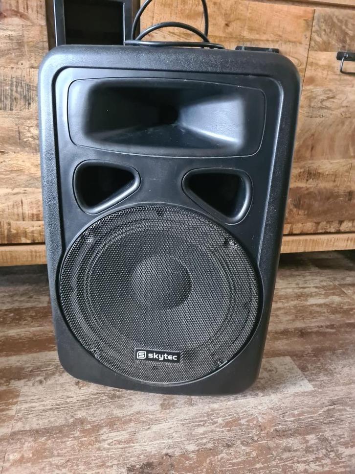 SkyTec SP1000A ABS Actieve PA speaker 10″ 400W, Audio, Tv en Foto, Luidsprekers, Gebruikt, Overige typen, 120 watt of meer, Overige merken