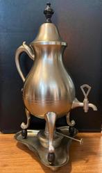 Tinnen Theepot met Warmhouder, Antiek en Kunst, Ophalen of Verzenden