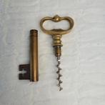 Vintage kurkentrekker messing sleutelvormig, Ophalen of Verzenden, Zo goed als nieuw