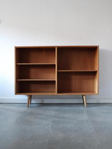 Vintage Deense modulaire boekenkast in eiken door Brouer beschikbaar voor biedingen