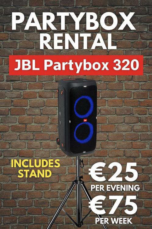 Partybox te huur!, Audio, Tv en Foto, Luidsprekers, Zo goed als nieuw, 120 watt of meer, JBL, Ophalen