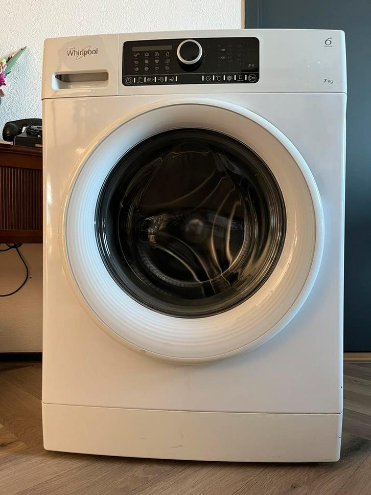Whirlpool 6th Sense Wasmachine - 7kg, Witgoed en Apparatuur, Wasmachines, Gebruikt, Voorlader, 6 tot 8 kg, 85 tot 90 cm, 1200 tot 1600 toeren