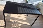 Zwarte Ikea tafel, Huis en Inrichting, Tafels | Sidetables, Ophalen, Gebruikt, 100 tot 150 cm, Rechthoekig