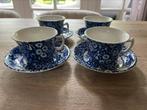 Prachtige antieke kopjes Burleigh Calico in zeer goede staat, Antiek en Kunst, Ophalen of Verzenden