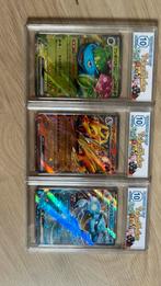 Graded 10 Slabs: Charizard, Venusaur, Blastoise Japans, Ophalen of Verzenden, Nieuw, Meerdere kaarten