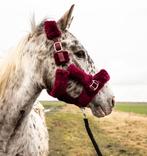 Fluffy halster donkerrood in de maten Pony, Cob en Full, Ophalen of Verzenden, Nieuw, Overige soorten