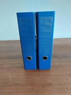 2 blauwe ordners - 2 rings - A4 - rugbreedte 75mm, Diversen, Gebruikt, Ophalen of Verzenden