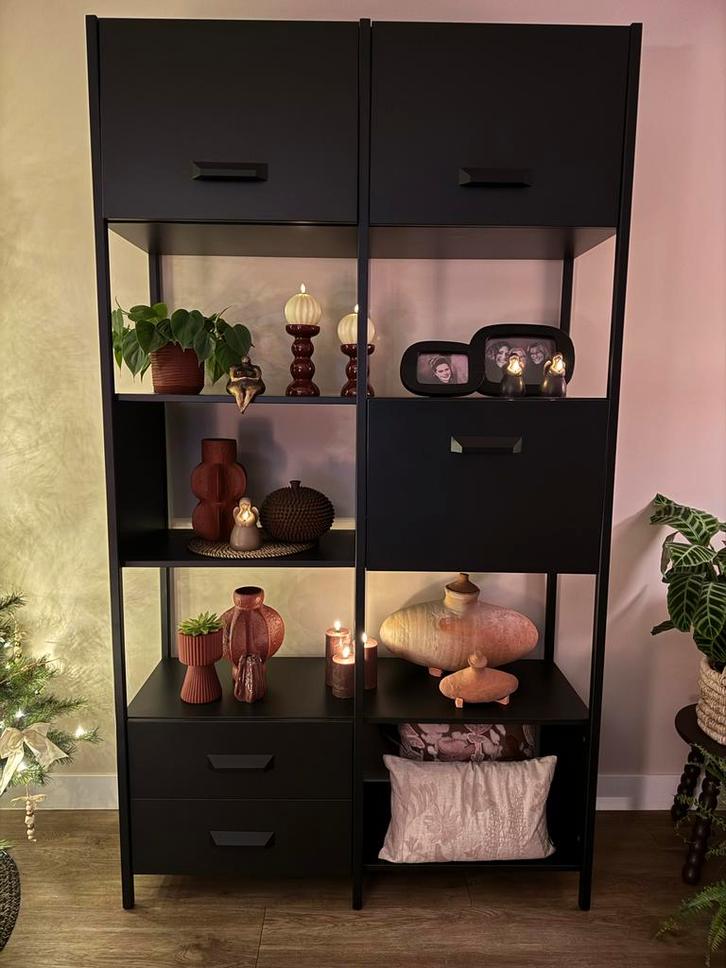 Be Pure Home Kast Legacy - Zwart, Huis en Inrichting, Kasten | Boekenkasten, Zo goed als nieuw, 100 tot 150 cm, 200 cm of meer