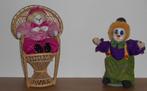 Vintage Clowns – Narren – Poppen van porselein ., Ophalen of Verzenden, Zo goed als nieuw, Pop