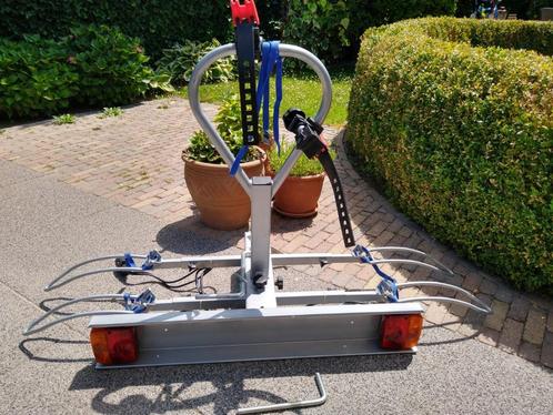 Fietsendrager (voor op trekhaak) voor 2 fietsen, kantelbaar, Auto diversen, Fietsendragers, Gebruikt, Trekhaakdrager, 2 fietsen