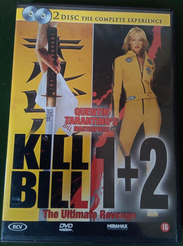 Kill Bill Vol. 1 & 2, Cd's en Dvd's, Dvd's | Actie, Zo goed als nieuw, Boxset, Vanaf 16 jaar, Ophalen of Verzenden