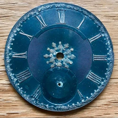 Zilveren wijzerplaat voor een Engels zakhorloge op snek, Sieraden, Tassen en Uiterlijk, Horloges | Antiek, Zakhorloge, Overige merken