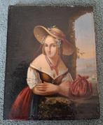schilderij eerste helft 19e eeuw, Antiek en Kunst, Kunst | Schilderijen | Klassiek, Ophalen of Verzenden