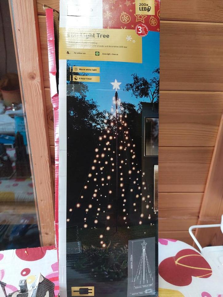 LED Lichtboom - 200 LED's -, Diversen, Kerst, Nieuw, Ophalen of Verzenden