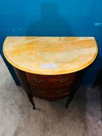 Franse Mahonie Louis XV commode ladekast met marmer blad, Ophalen