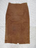 Cosh lange rok bruin suède leer maat 40, Maat 38/40 (M), Cosh, Bruin, Ophalen of Verzenden