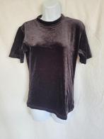 Fluwelen zwart dames t-shirt mt 36/38 merk Marca, Kleding | Dames, ., Zwart, Ophalen of Verzenden, Zo goed als nieuw