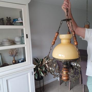 hanglamp vintage glas kap