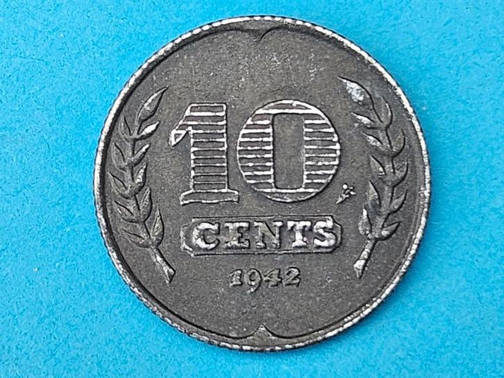 10 cent uit 1942, Postzegels en Munten, Munten | Nederland, Losse munt, 10 cent, Koningin Wilhelmina, Verzenden