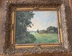 Klassiek Landschap Schilderij met Goudkleurige Lijst, Ophalen