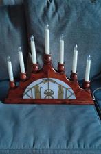 Elektrische 7 kaarsen kandelaar gnosjö konstsmide Sweden, Ophalen of Verzenden, Hout, Minder dan 50 cm