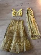 Lengha, Kleding | Dames, Gelegenheidskleding, Overige typen, Geel, Zo goed als nieuw, Ophalen