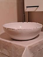 Stenen schaal wit, Huis en Inrichting, Woonaccessoires | Schalen en Manden, Ophalen, Zo goed als nieuw, Rond, Steen of Aardewerk