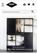 GIGA MEUBEL>> ISA zwart mango houten kast, Huis en Inrichting, Kasten | Ladekasten, Ophalen, 200 cm of meer, 150 tot 200 cm, Zo goed als nieuw