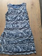 Leuke zomerjurk Norah, maat 38, blauw witte print, ZGAN, Maat 38/40 (M), Blauw, Ophalen of Verzenden, Zo goed als nieuw