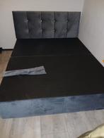 Nieuwe suède bed met matras en 2 laden, Huis en Inrichting, Slaapkamer | Bedden, Ophalen, 200 cm, 160 cm, Nieuw