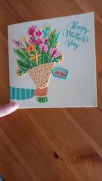 Kaart zonder envelop. Diamond painting. Happy Mothersday, Ophalen of Verzenden, Zo goed als nieuw