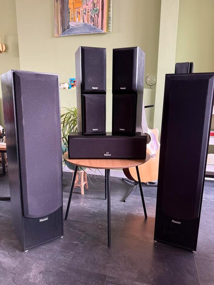 Complete Magnat Surround 7.0 Speakerset Volledig Gereviseerd, Audio, Tv en Foto, Home Cinema-sets, Zo goed als nieuw, Overige spelers