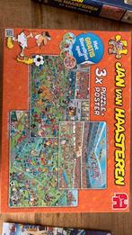 3x puzzel jan van Haasteren Voetbal, Ophalen of Verzenden, 500 t/m 1500 stukjes, Zo goed als nieuw