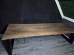 Mango houten eettafel/bureau., Huis en Inrichting, Tafels | Eettafels, Ophalen, Gebruikt, 200 cm of meer, 50 tot 100 cm
