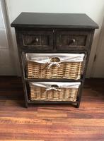Landelijk kastje met mandjes, Huis en Inrichting, Kasten | Ladekasten, Ophalen, Gebruikt, 50 tot 100 cm, Landelijk