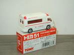 Nissan Paramedic Ambulance - Tomy Tomica 51 Japan - 1:78, Japan, Auto, Verzenden, Zo goed als nieuw