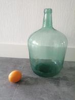 Grote groene fles gistfles groen hoog groot, Huis en Inrichting, Woonaccessoires | Vazen, Ophalen, Minder dan 50 cm, Groen, Glas